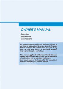 2021 genesis g90 owner manual