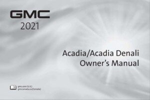 2021 gmc acadia owner's manual