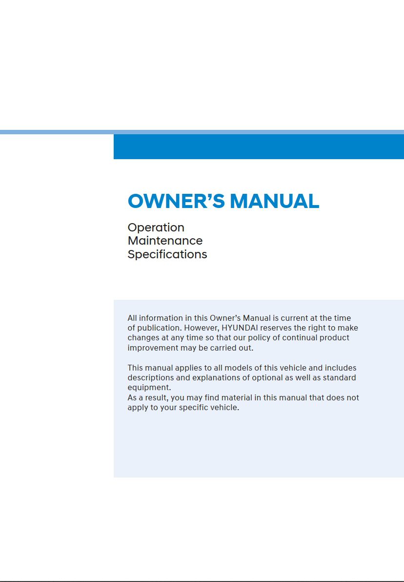 2021 hyundai santa fe hev owner manual