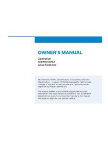 2021 hyundai sonata owner manual