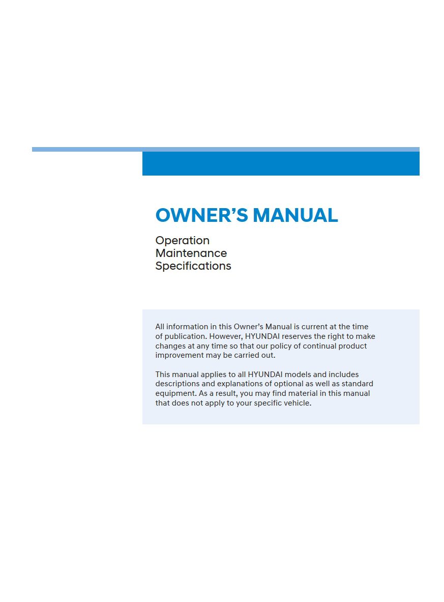 2021 hyundai sonata owner manual