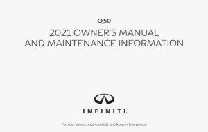 2021 infiniti q50 owner's manual