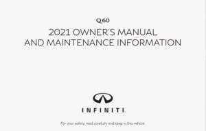 2021 infiniti q60 owner's manual