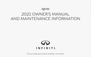 2021 infiniti qx50 owner's manual