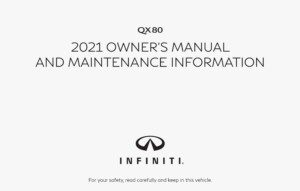 2021 infiniti qx80 owner's manual