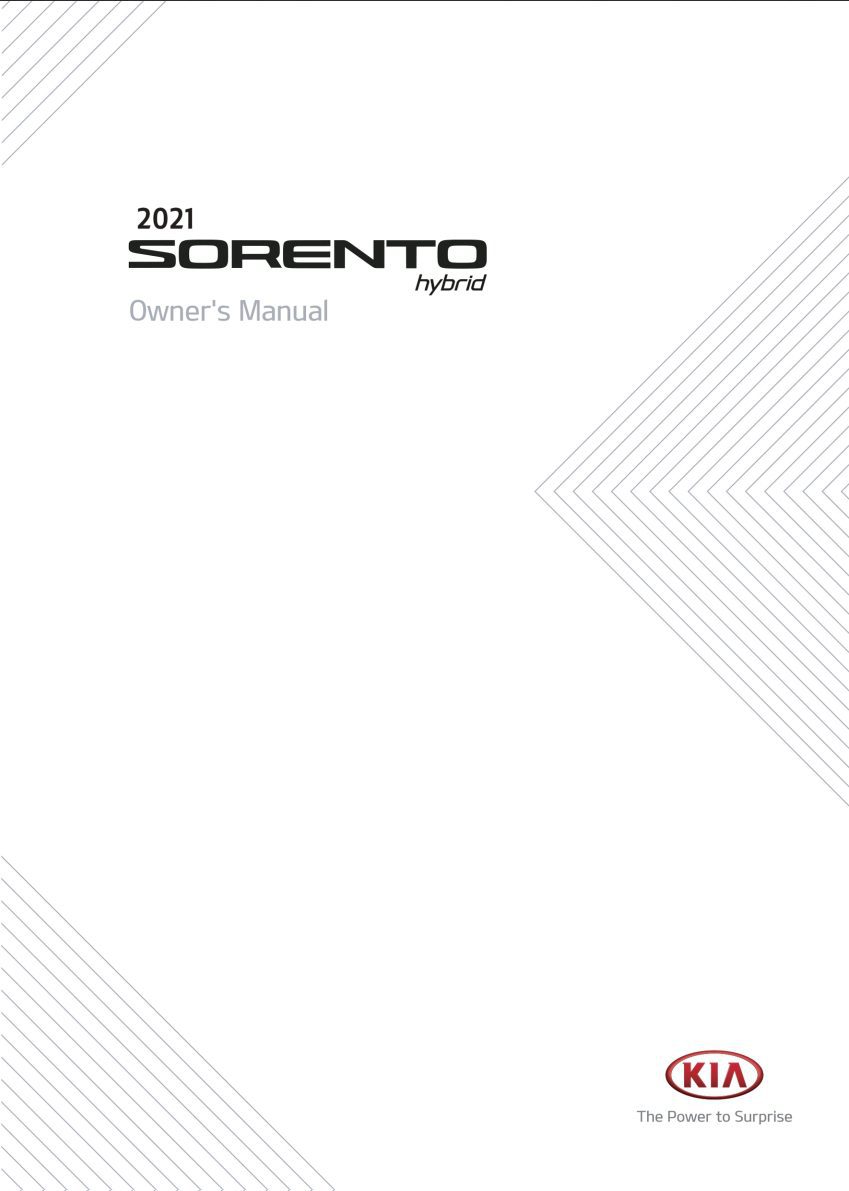 2021 kia sorento hev owner manual