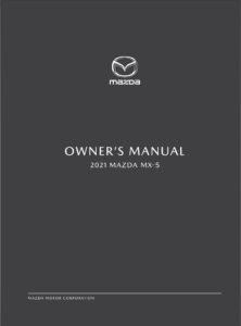 2021 mazda mx5 miata owner's manual