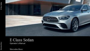 2021 mercedes benz e class owner's manual