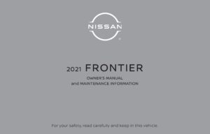 2021 nissan frontier owner's manual