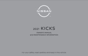 2021 nissan kicks owner's manual