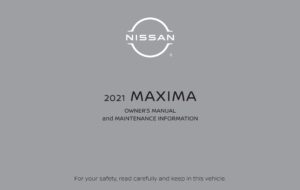 2021 nissan maxima owner's manual