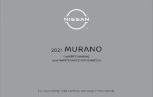 2021 nissan murano owner's manual