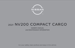 2021 nissan nv200 compact cargo owner's manual