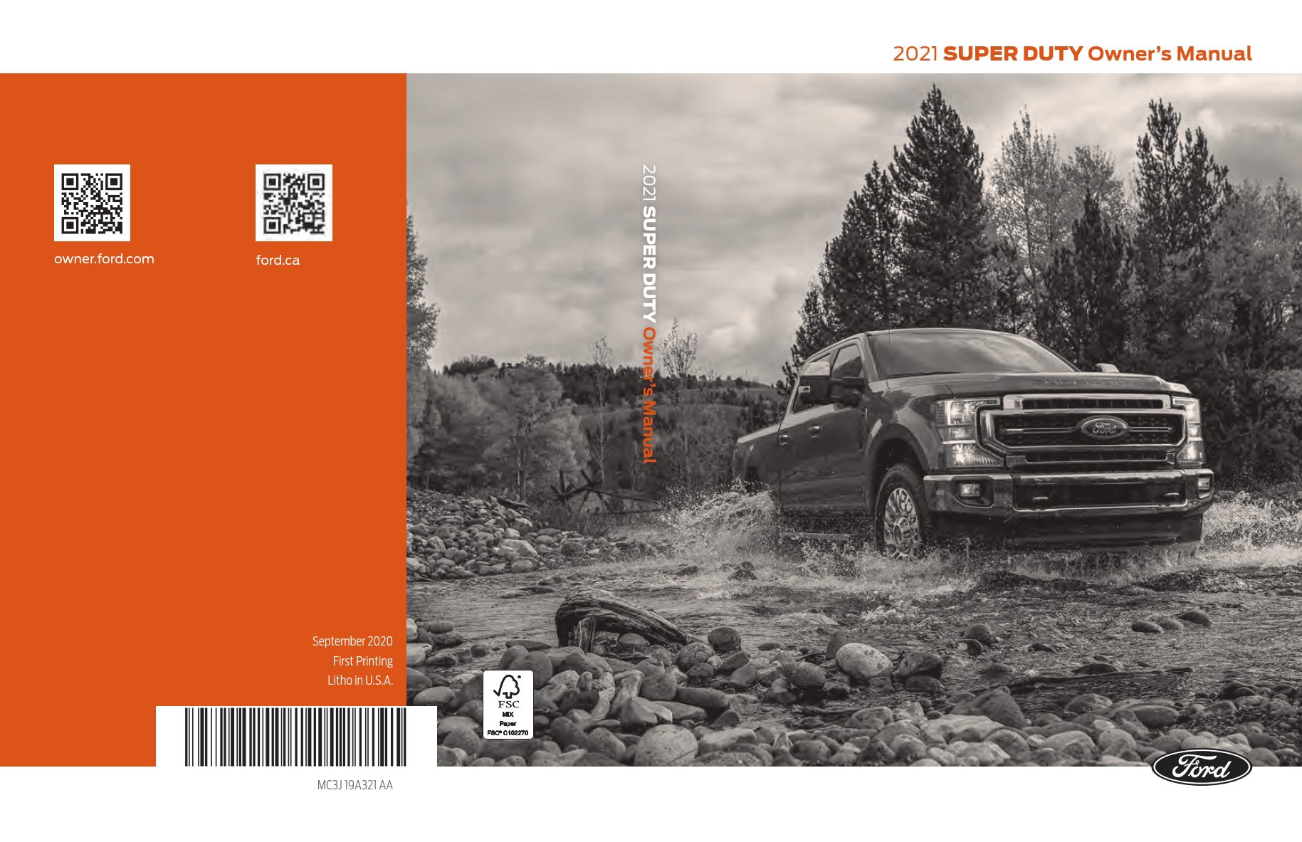 2021 super duty owner’s manual