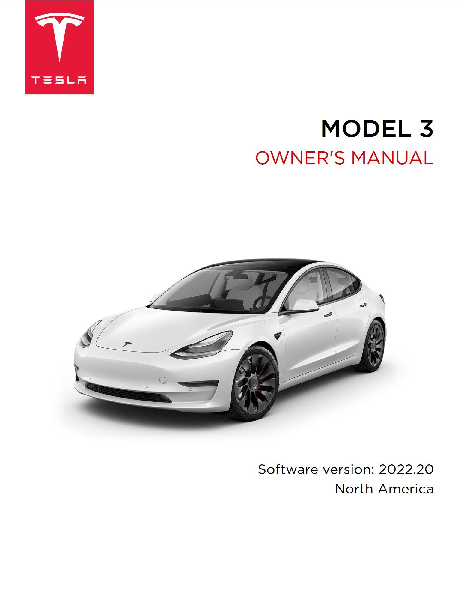 2021 tesla model 3 owner's manual