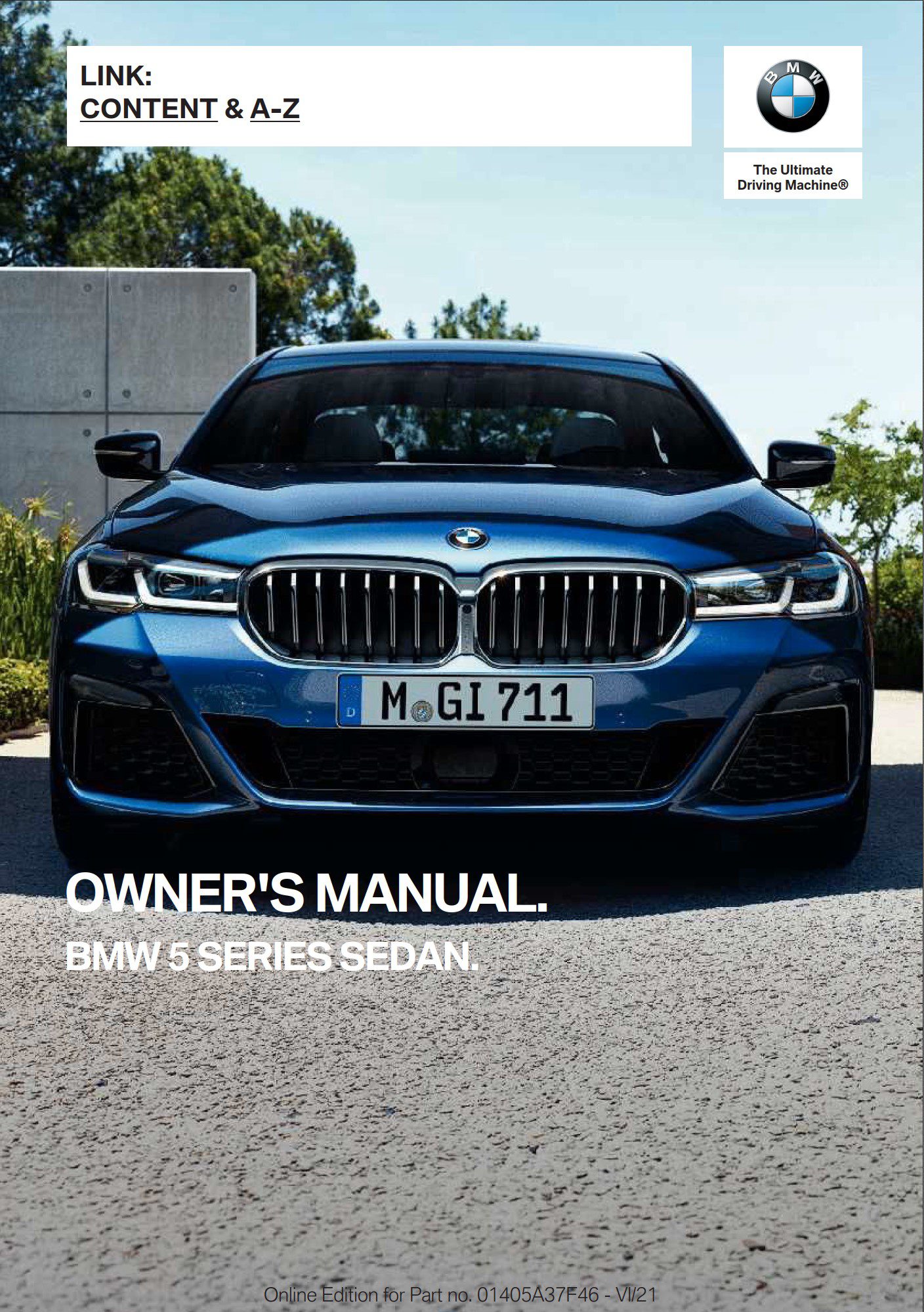 2022 bmw 5 series owner's manual