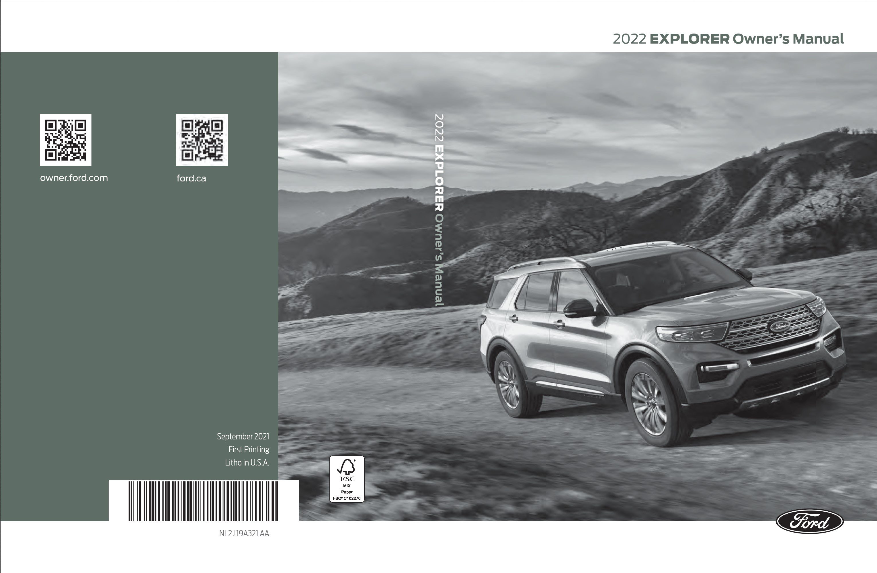 2022 ford explorer owner's manual