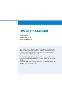 2022 hyundai tucson hybrid owner manual