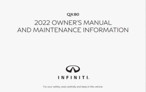 2022 infiniti qx80 owner's manual