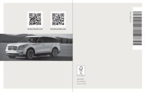 2022 lincoln aviator owner's manual