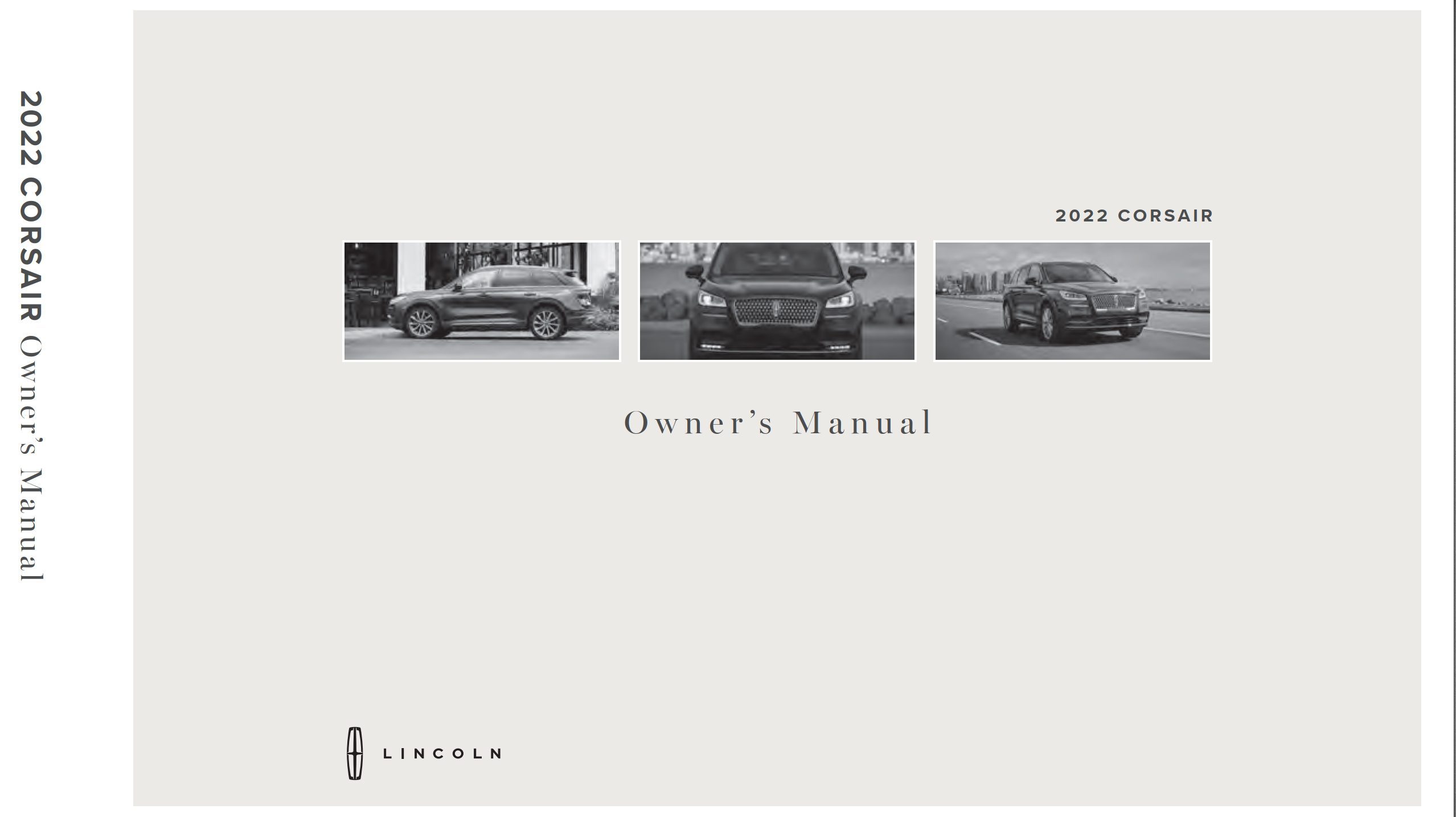 2022 lincoln corsair owner's manual