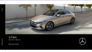 2022 mercedes benz a class owner's manual