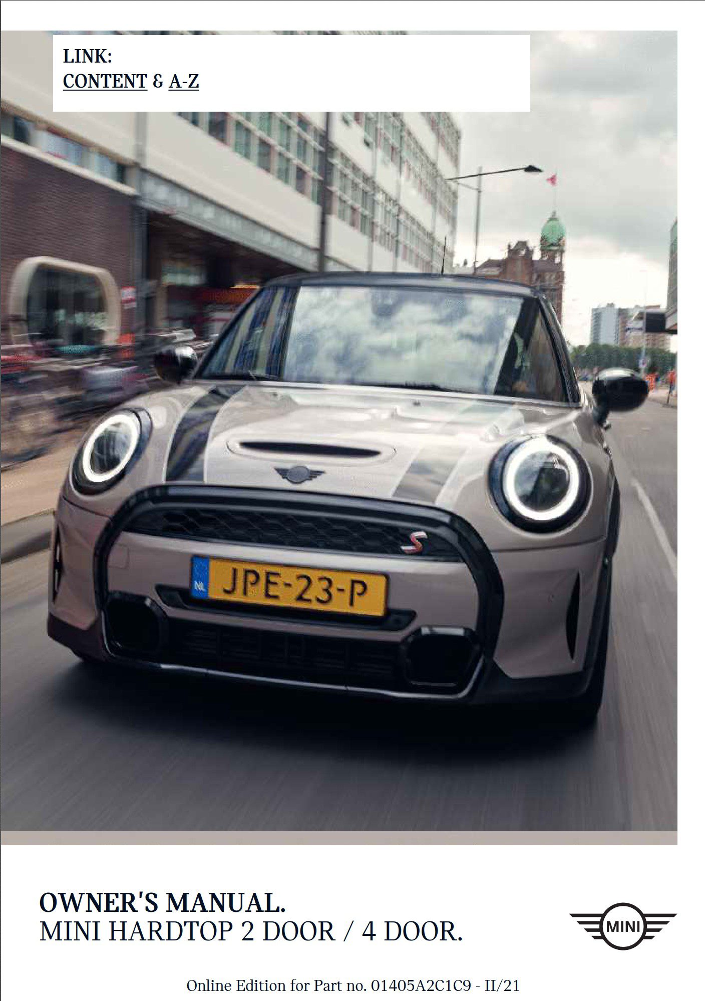 2022 mini cooper owner's manual