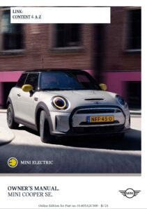 2022 mini cooper se owner's manual