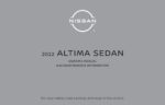 2022 nissan altima sedan owner's manual