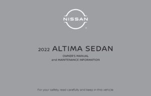 2022 nissan altima sedan owner's manual