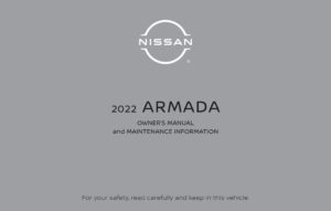 2022 nissan armada owner's manual