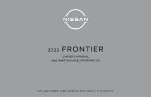 2022 nissan frontier owner's manual