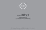 2022 nissan kicks owner's manual