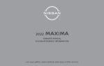 2022 nissan maxima owner's manual