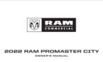 2022 ram promaster city owner's manual