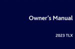 2023 acura tlx owner's manual