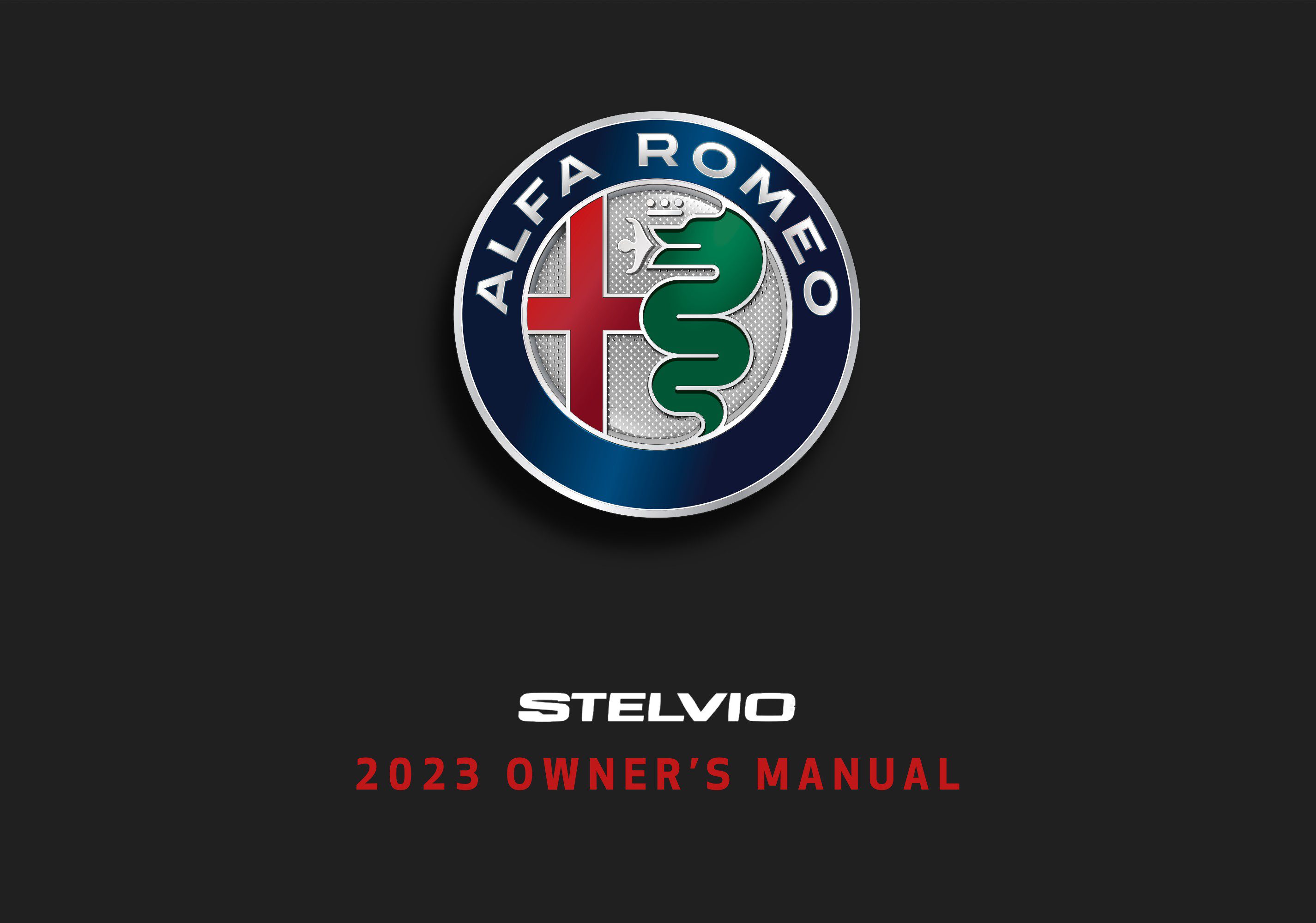 2023 alfa romeo stelvio owner's manual