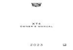 2023 cadillac xt4 owner's manual