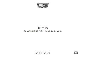 2023 cadillac xt5 owner's manual