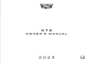 2023 cadillac xt6 owner's manual