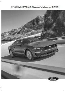 2023 ford mustang owner's manual