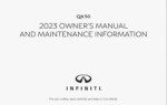 2023 infiniti qx50 owner's manual