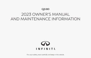 2023 infiniti qx80 owner's manual