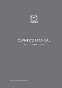 2023 mazda cx5 owner's manual