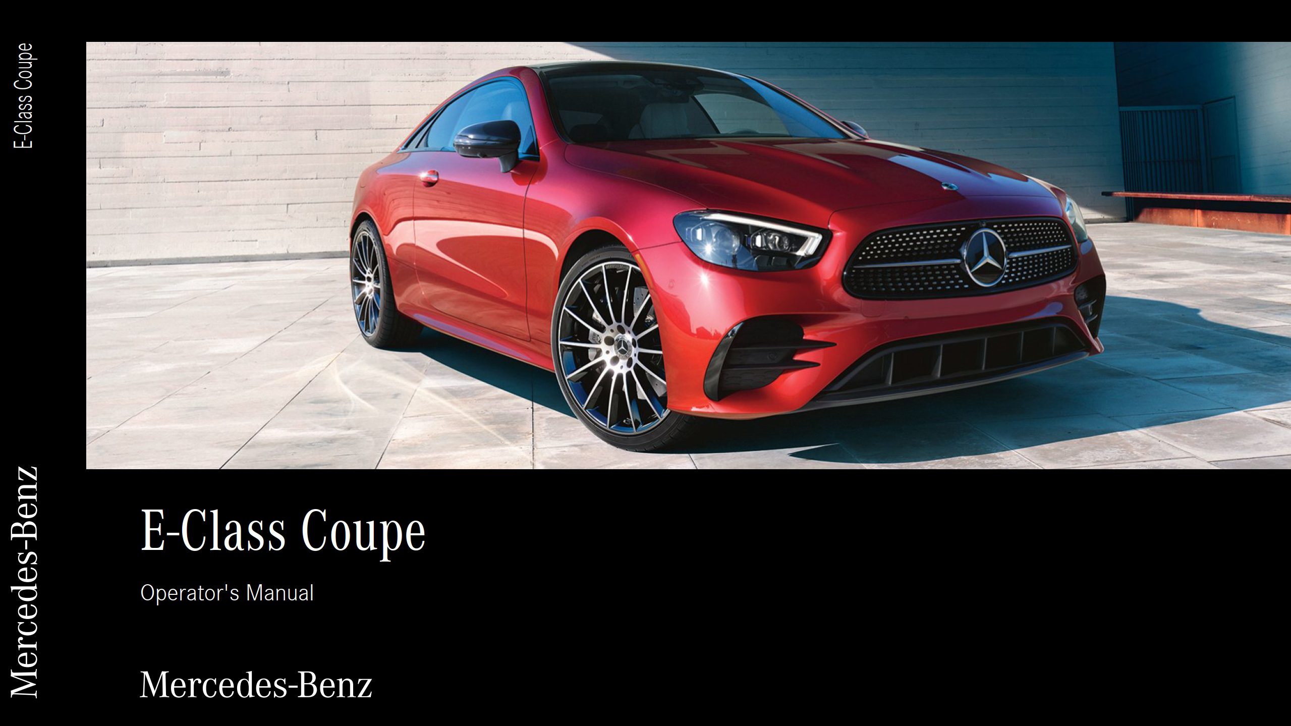 2023 mercedes benz e class coupe owner's manual