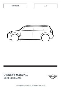 2023 mini clubman owner's manual