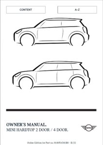 2023 mini cooper owner's manual