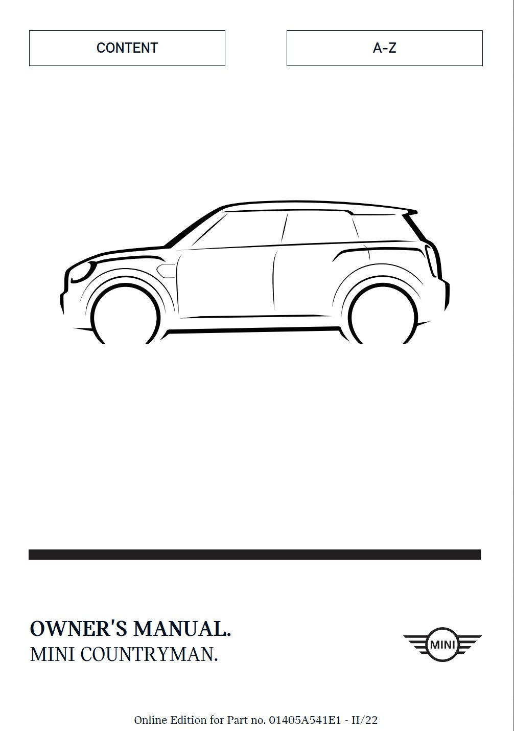 2023 mini countryman owner's manual