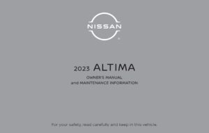 2023 nissan altima owner's manual