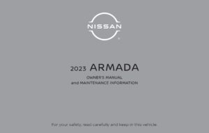 2023 nissan armada owner's manual